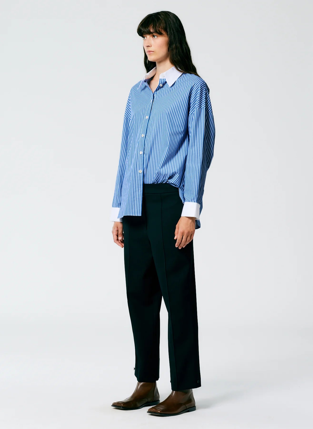 Grain de Poudre Cropped Pant Black