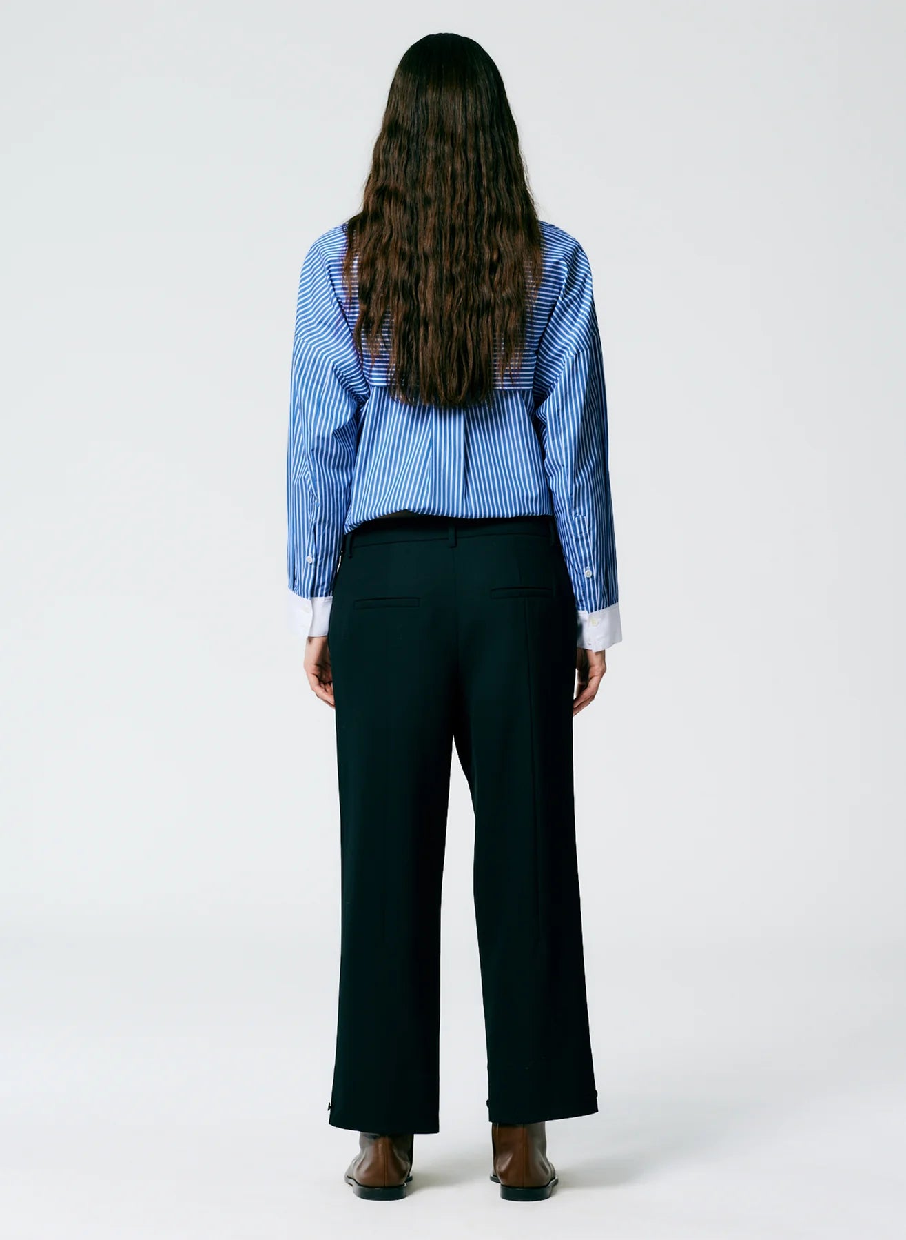 Grain de Poudre Cropped Pant Black