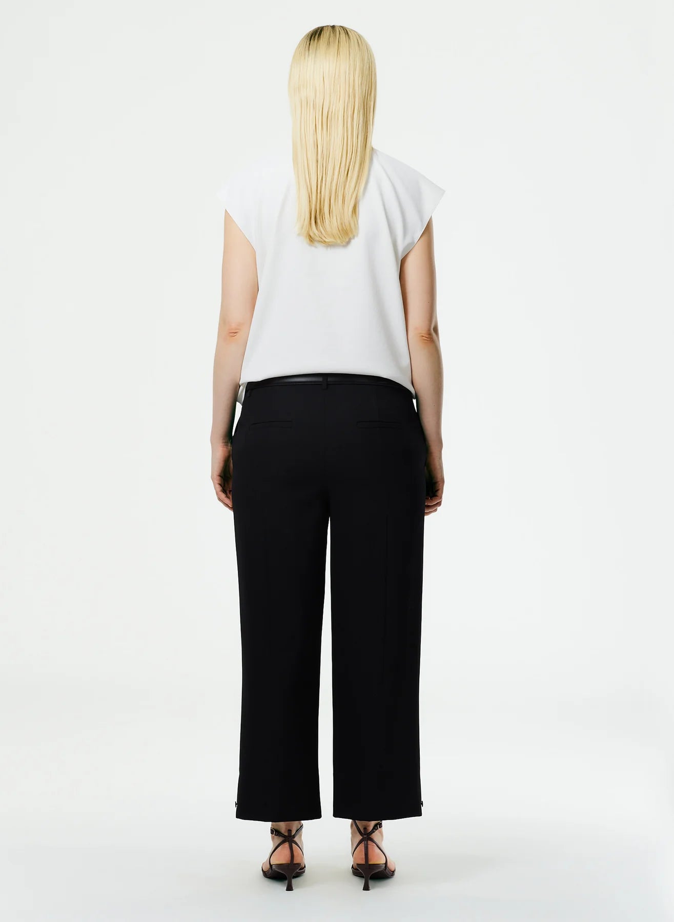 Grain de Poudre Cropped Pant Black
