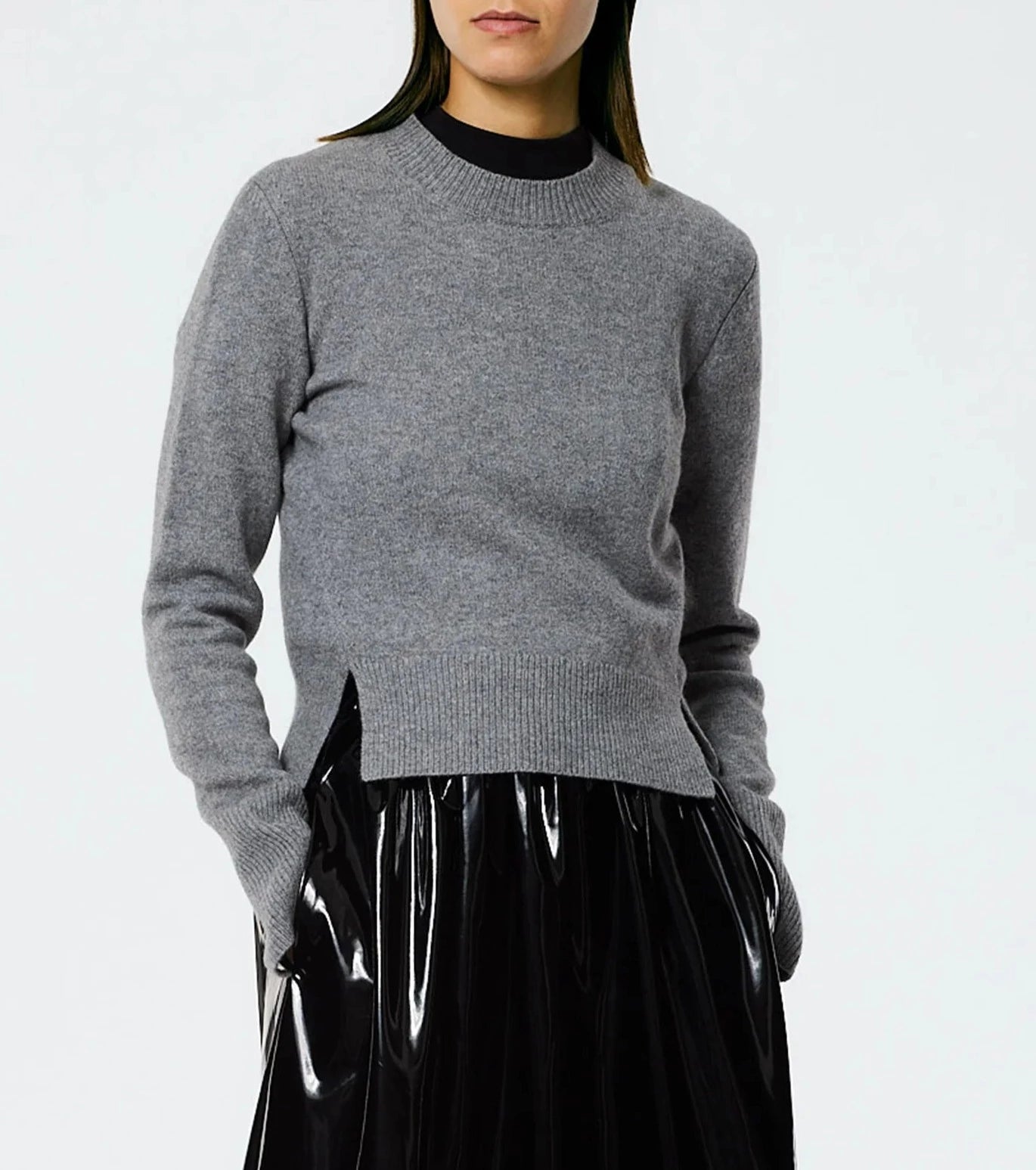 Stretch Cashmere Crewneck