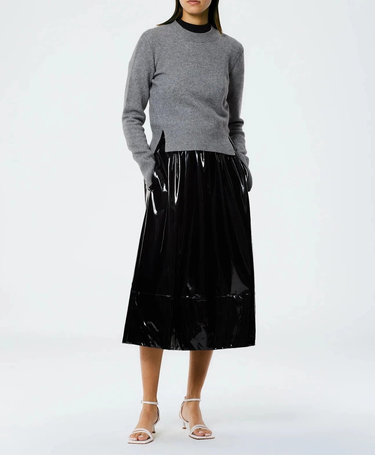 Stretch Cashmere Crewneck