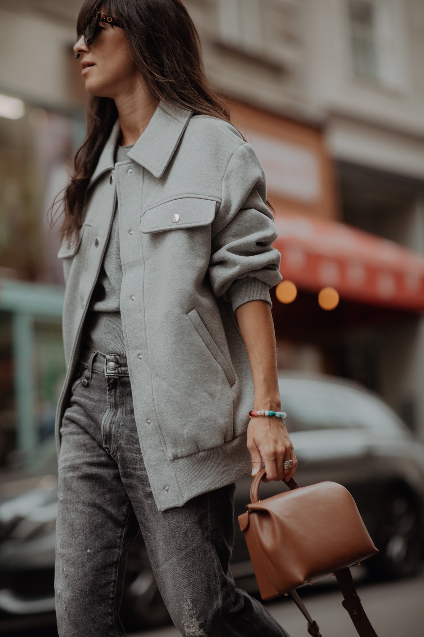 Jane Bomber Grey