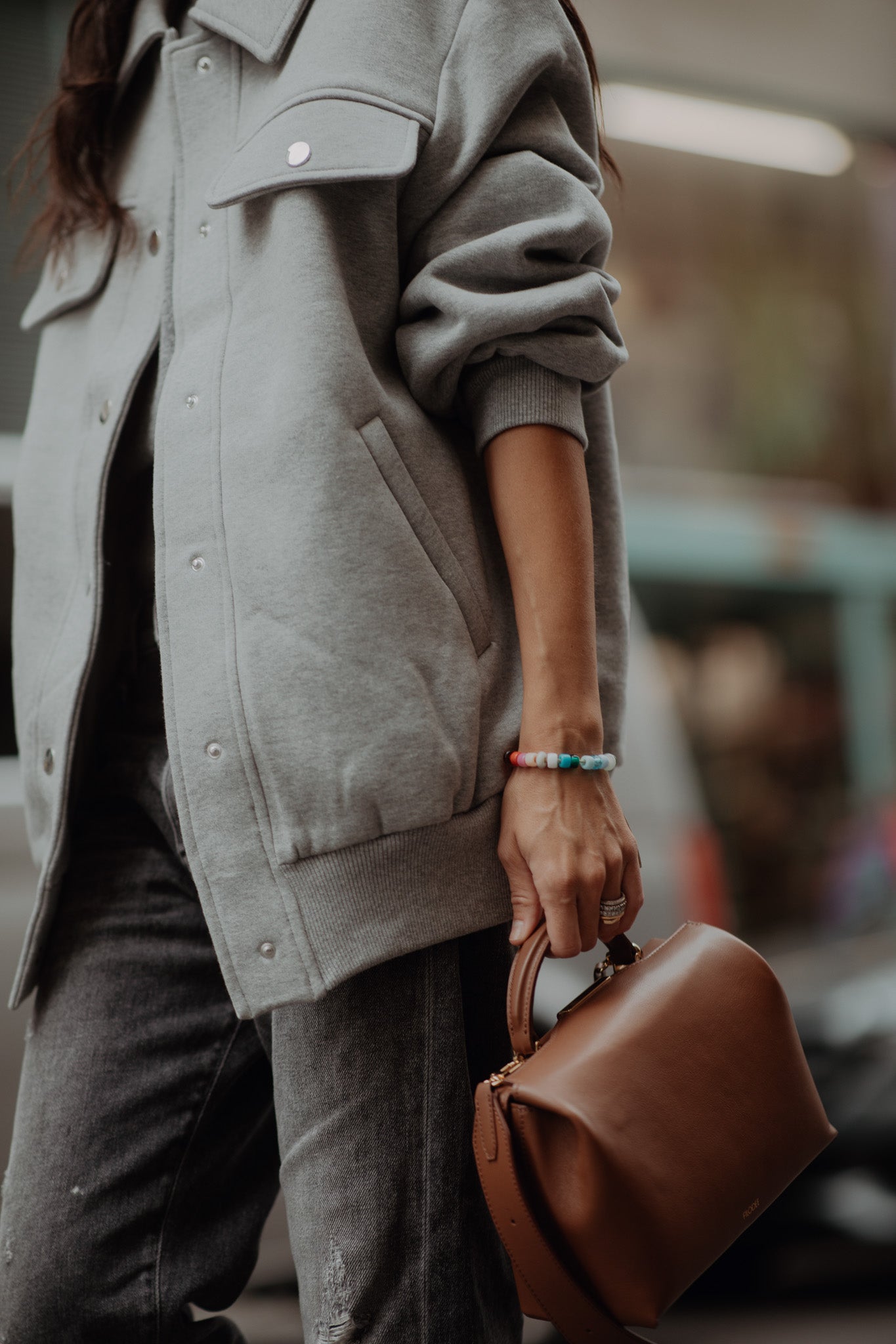 Jane Bomber Grey