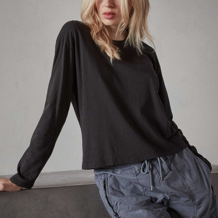 Longsleeve Vintage Boy Tee Black