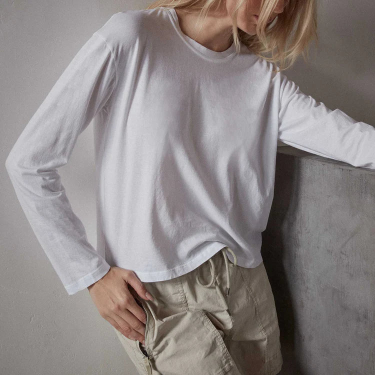 Longsleeve Vintage Boy Tee White