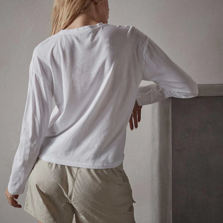 Longsleeve Vintage Boy Tee White