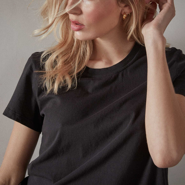 Vintage Little Boy Tee Black