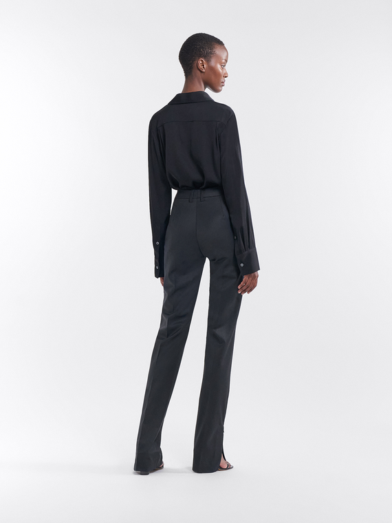 Cassidy Wool Trouser in Black - TheStorebySchneeweiss