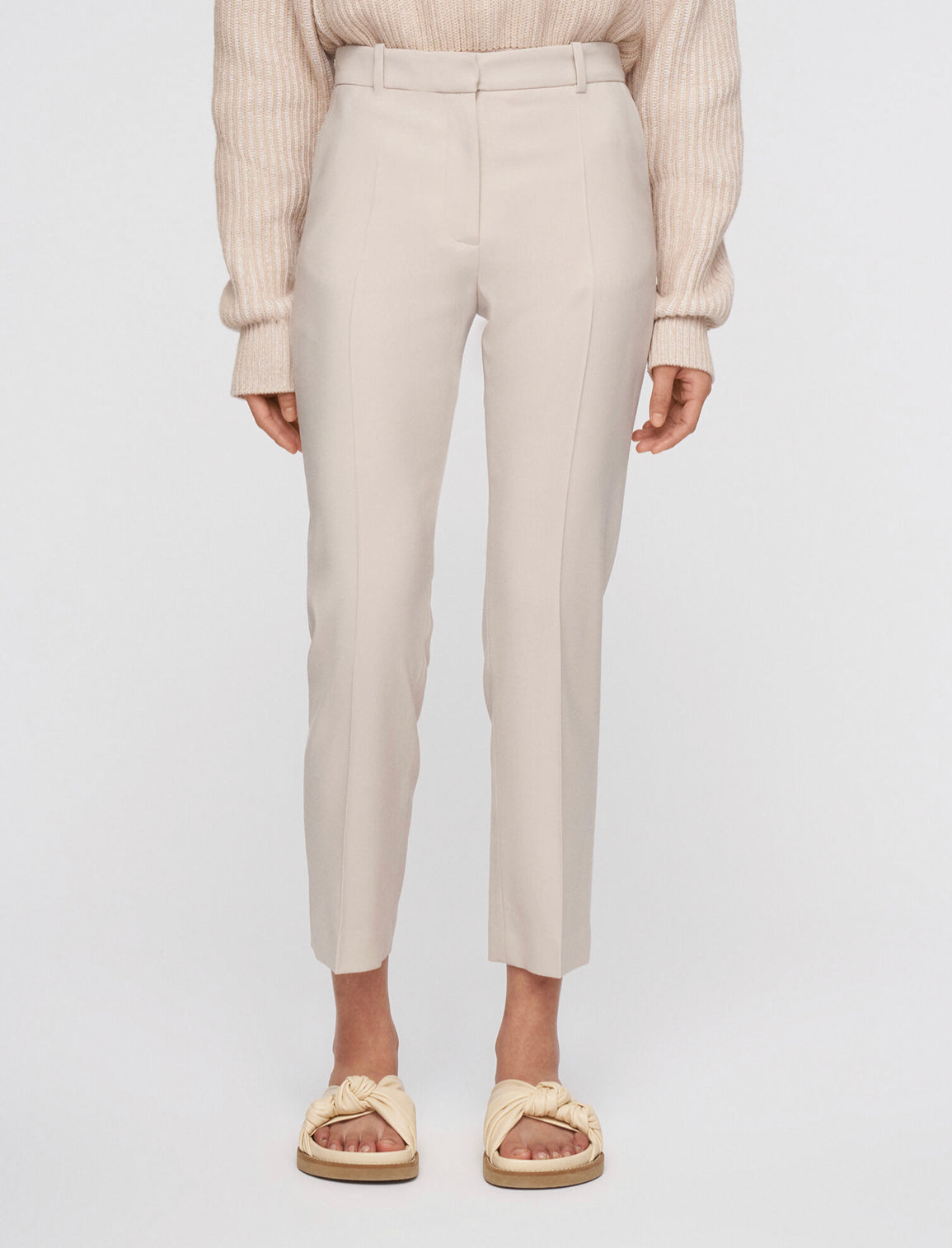Coleman Pant Tailor Wool Stretch in Cobble Stone - TheStorebySchneeweiss