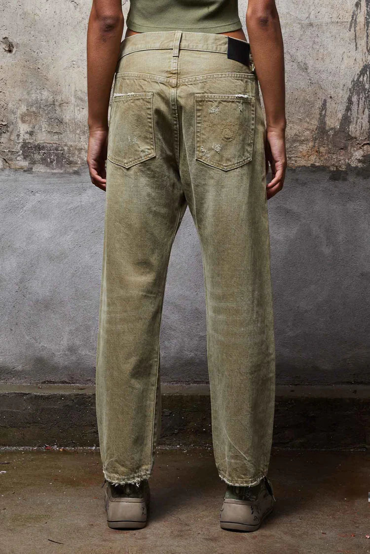 Boyfriend Jean in Moss Green - TheStorebySchneeweiss
