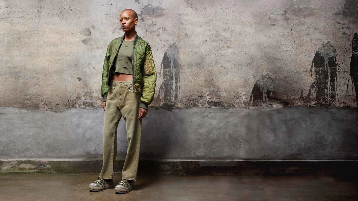 Boyfriend Jean in Moss Green - TheStorebySchneeweiss