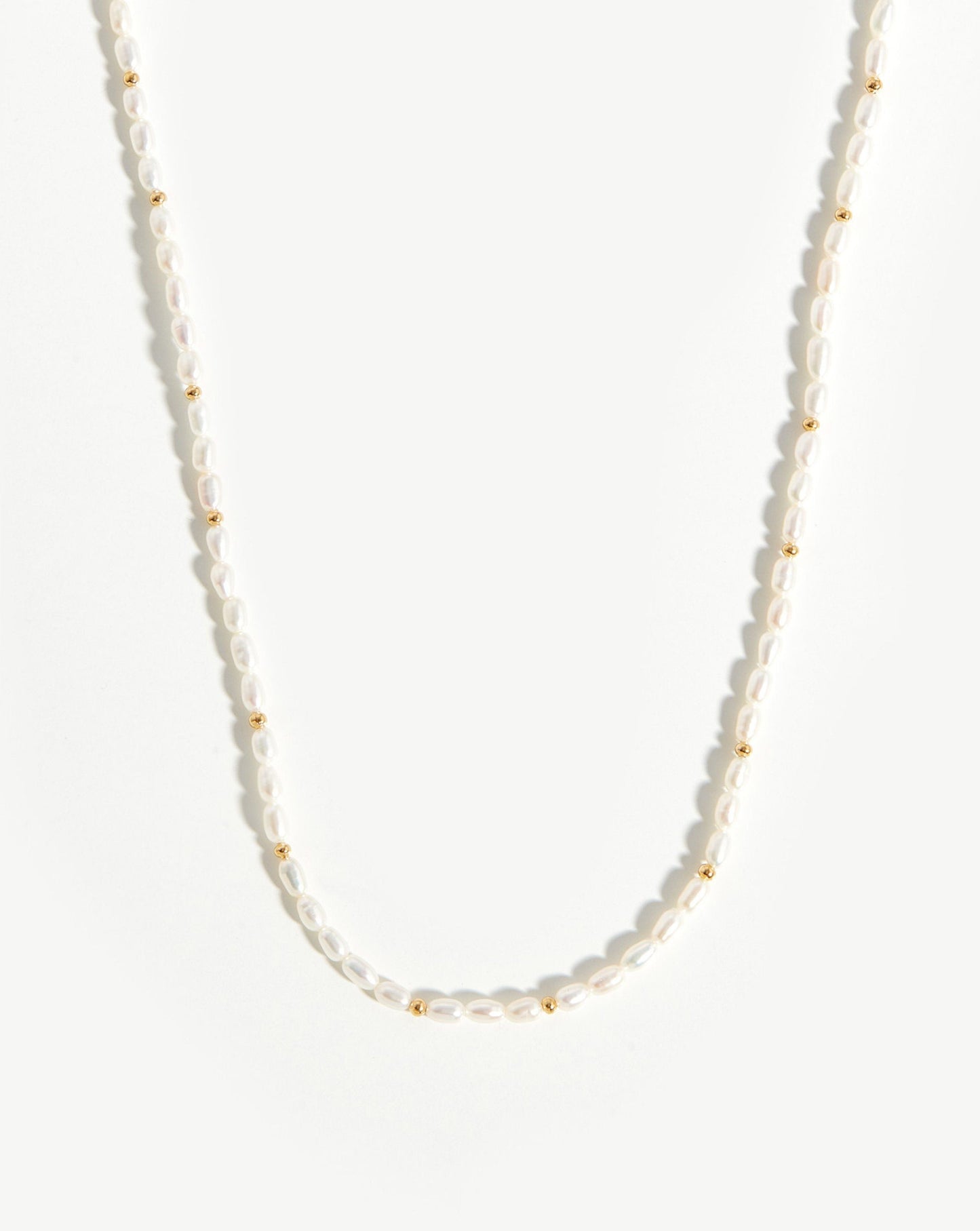 Long Seed Pearl Beaded Necklace - TheStorebySchneeweiss