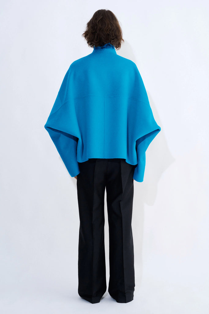 Christian Wijnants Double Face Jacket in Jali in Azul