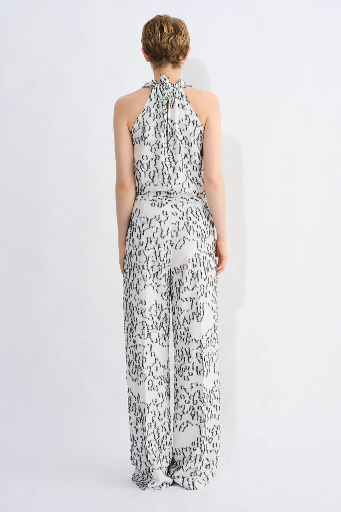 Christian Wijnants Wide Leg Trouser Pamir in Black and White