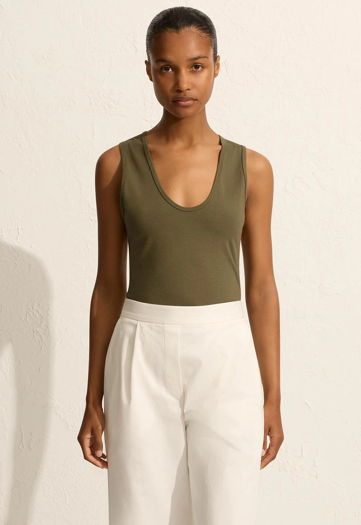 Matteau - Deep U Tank Olive