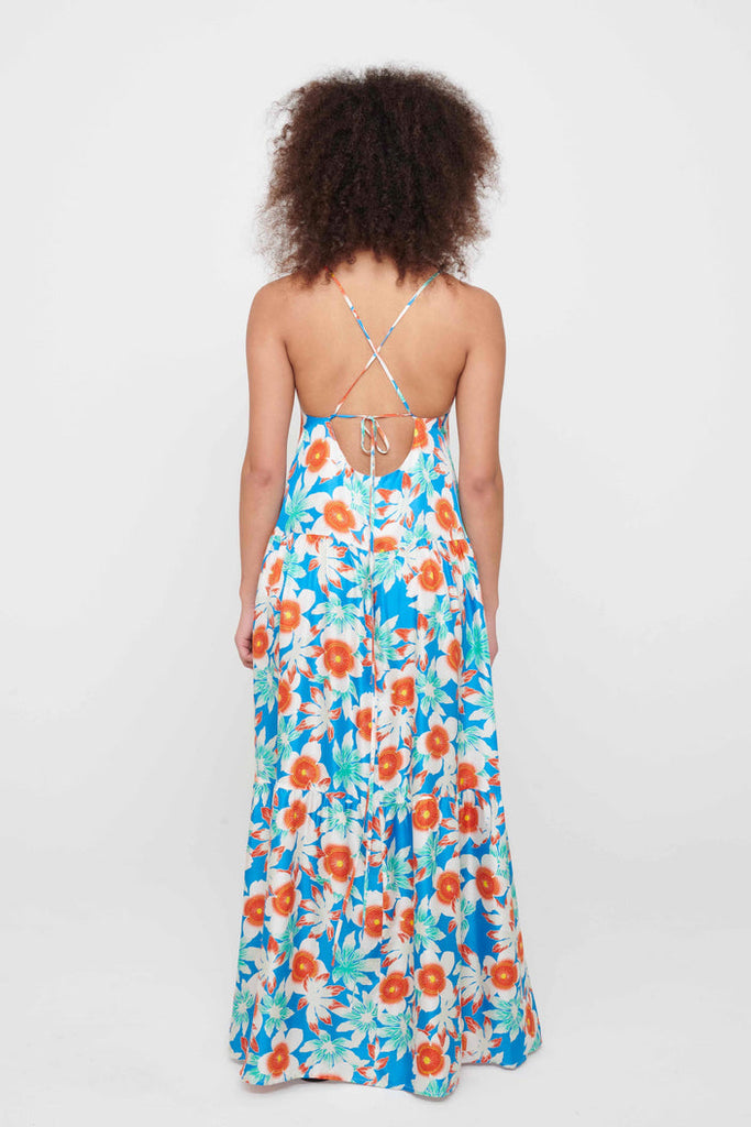 Holiday Dress Tropical Wonder Blue - TheStorebySchneeweiss