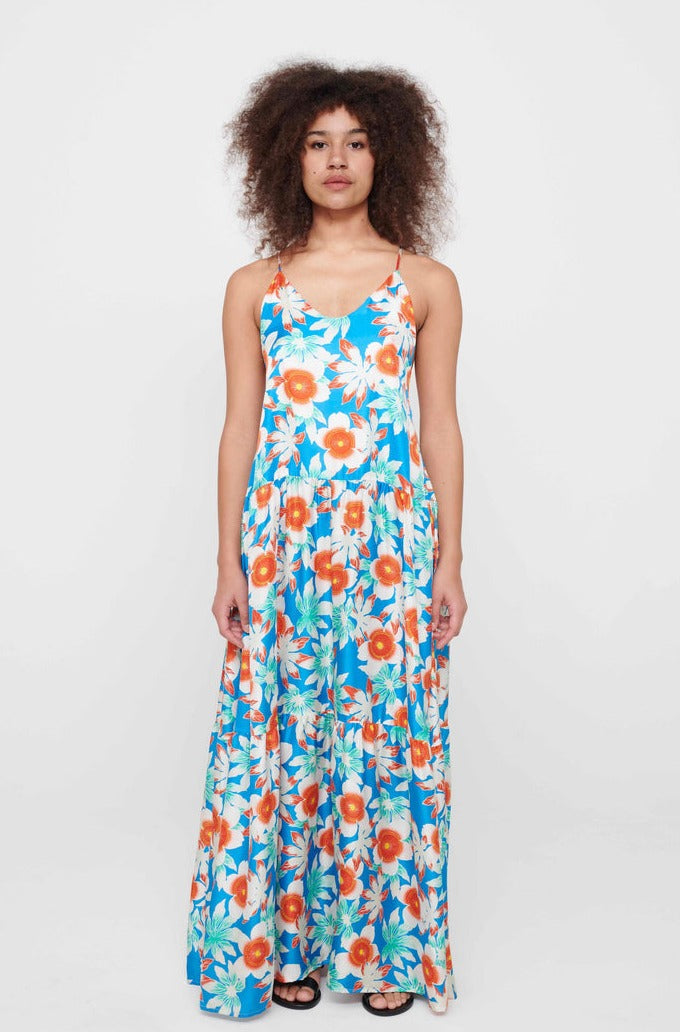 Holiday Dress Tropical Wonder Blue - TheStorebySchneeweiss