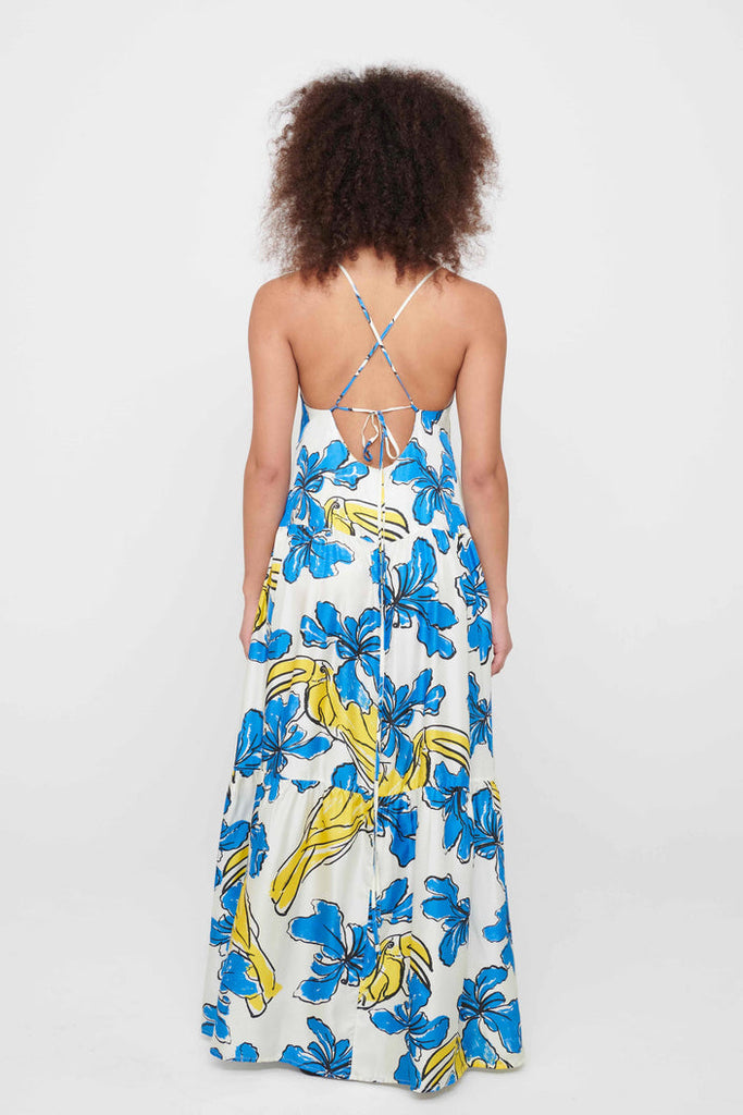 Holiday Dress Toucan Ecru - TheStorebySchneeweiss