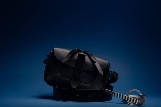 Micro Tool Bag in Night with Gunmetal Hardware - TheStorebySchneeweiss