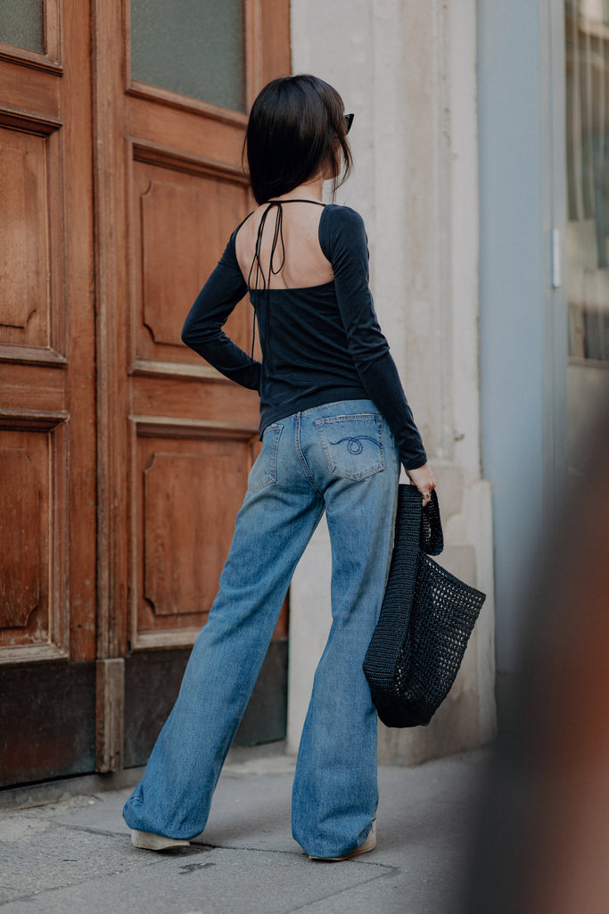 Deeba Cupro Strapless Convertible Top - TheStorebySchneeweiss