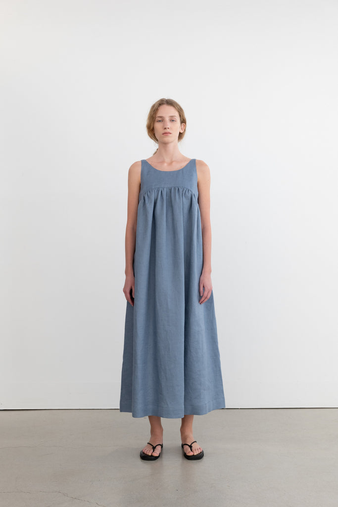 The Store by Schneeweiss -- The Loom - Linen Empire Dress Blue TheStorebySchneeweiss The Store by Schneeweiss -- The Loom - Linen Empire Dress Blue TheStorebySchneeweiss