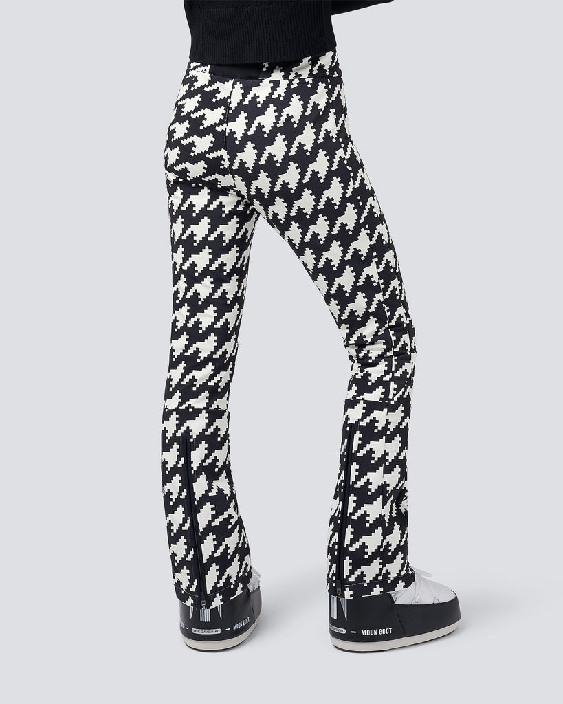 Houndstooth Aurora High Waist Flare Pant - TheStorebySchneeweiss