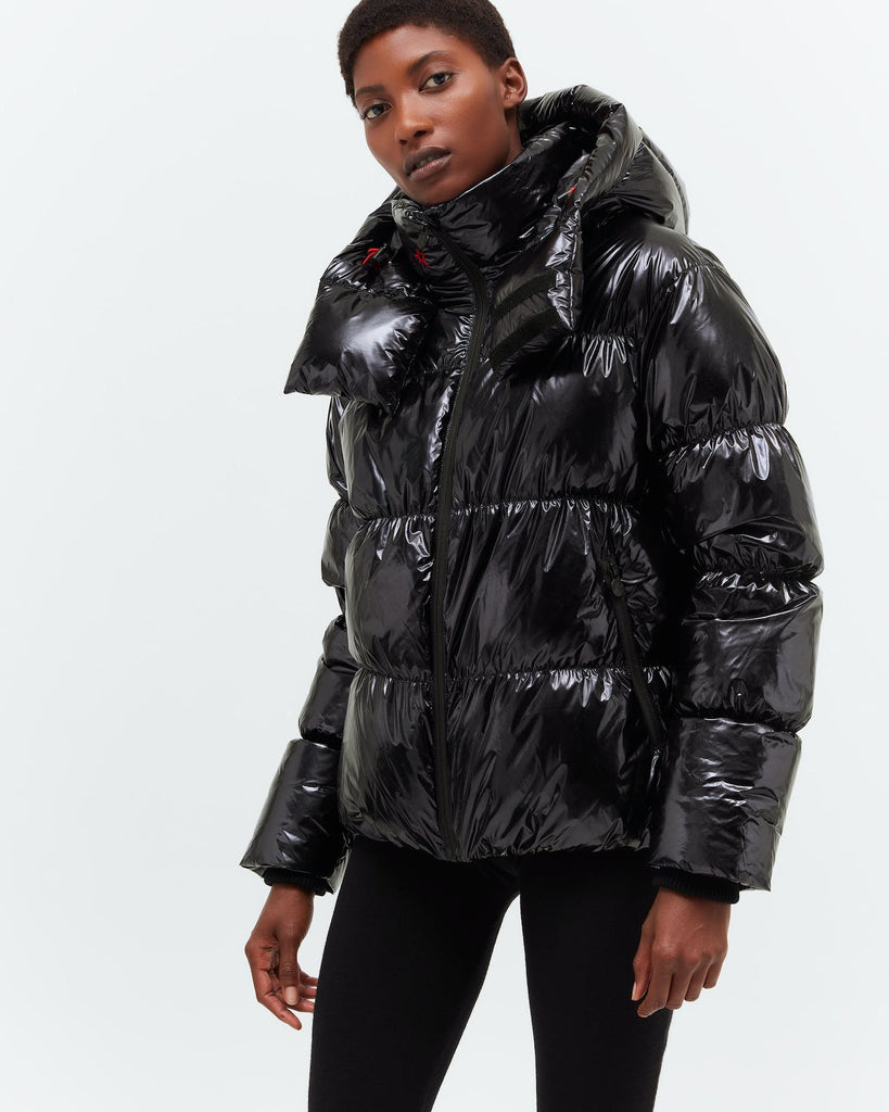 Metallic January Down Jacket in Black - TheStorebySchneeweiss