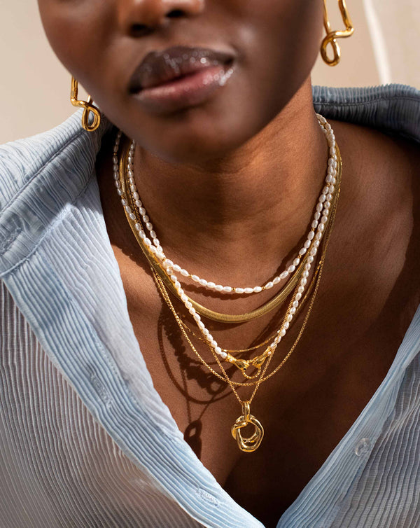 Molten double necklace Molten double necklace